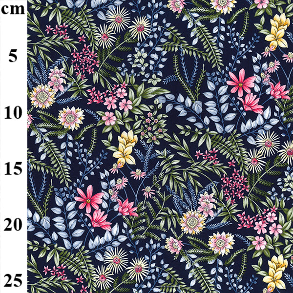 Floral cotton fabric