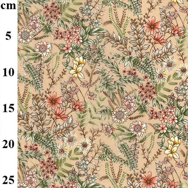 Floral cotton fabric