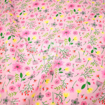 Floral cotton fabric