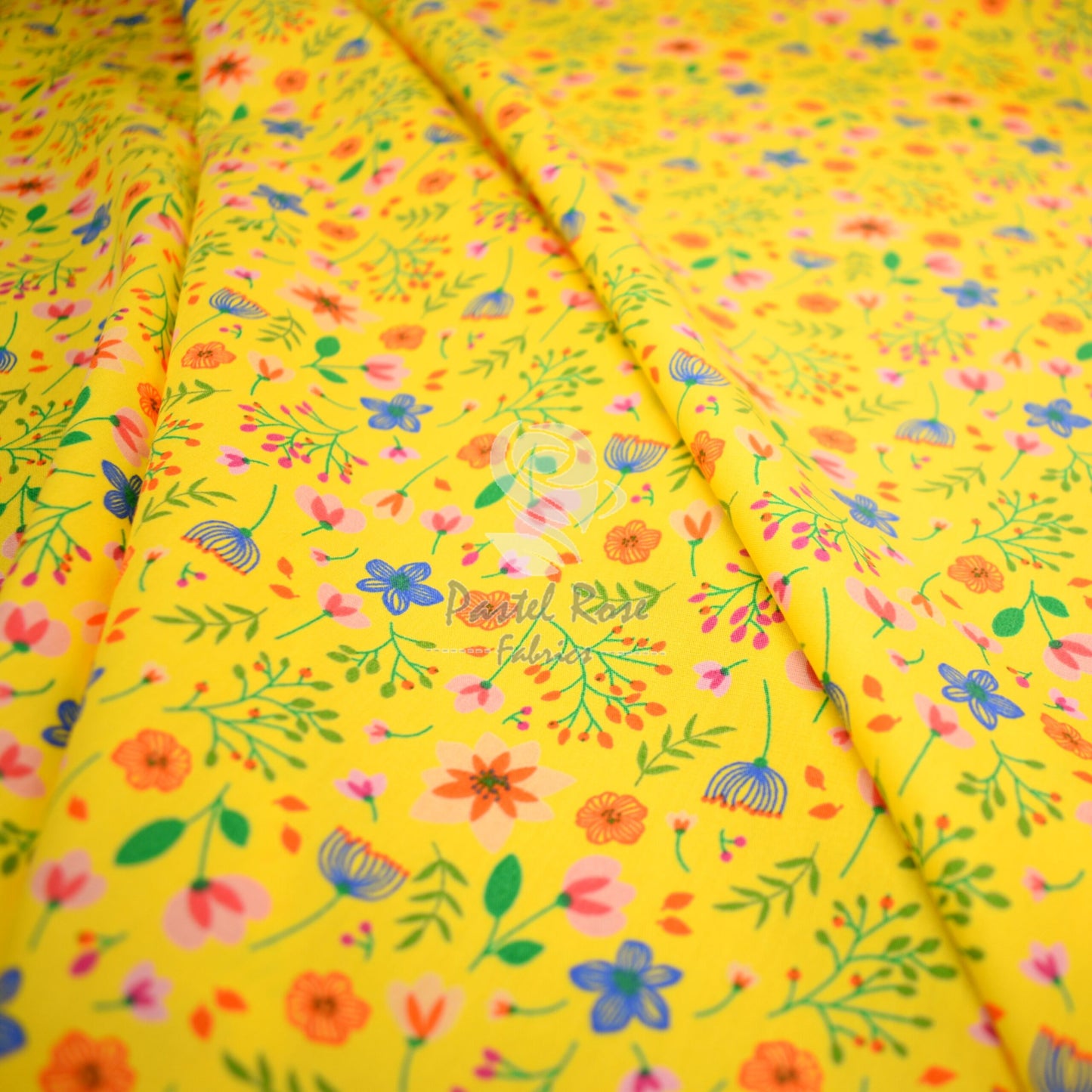 Floral cotton fabric