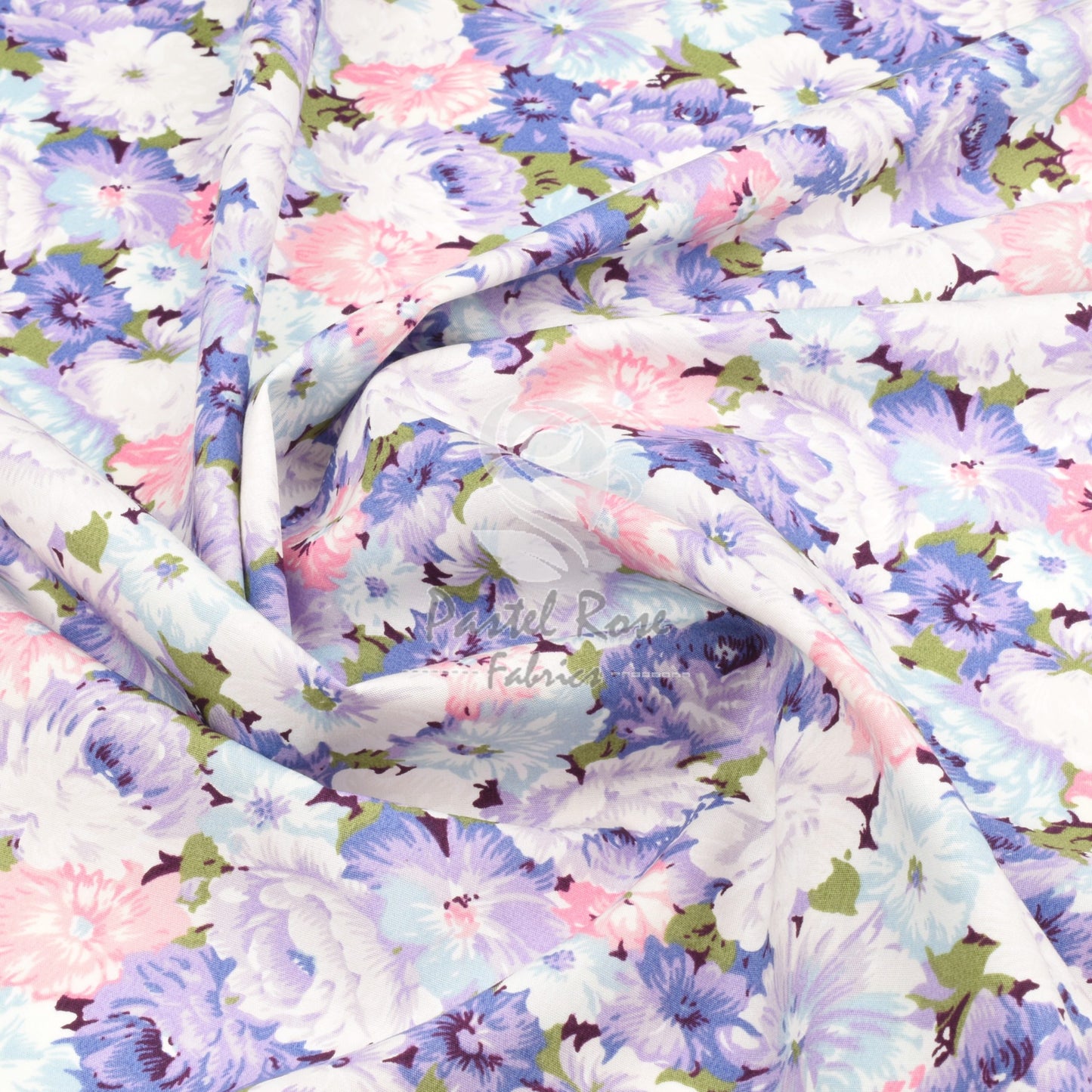 Floral cotton fabric