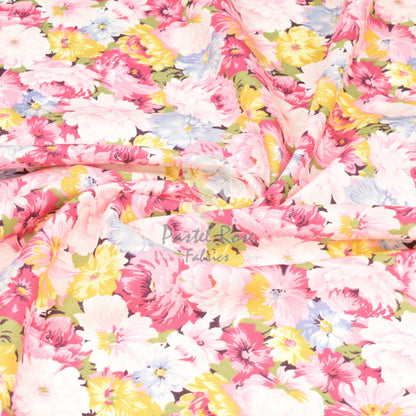 Floral cotton fabric