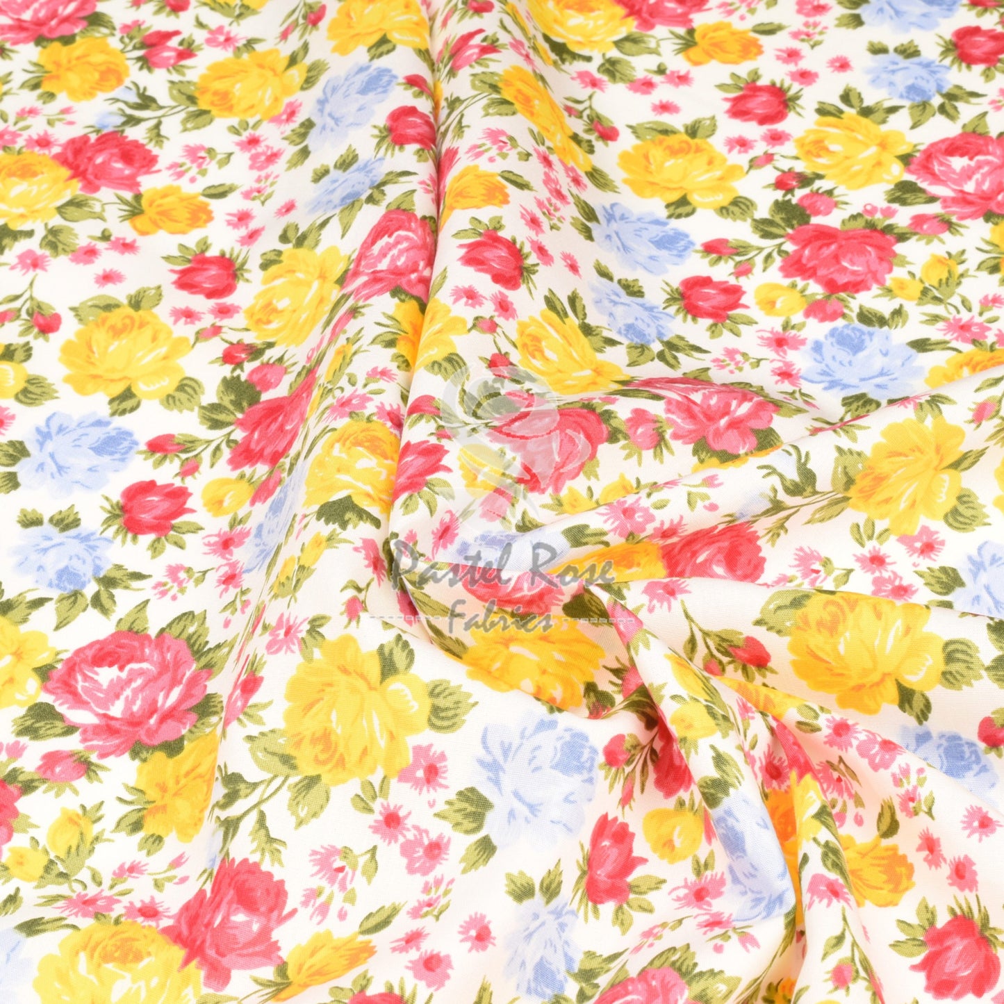 Floral cotton fabric