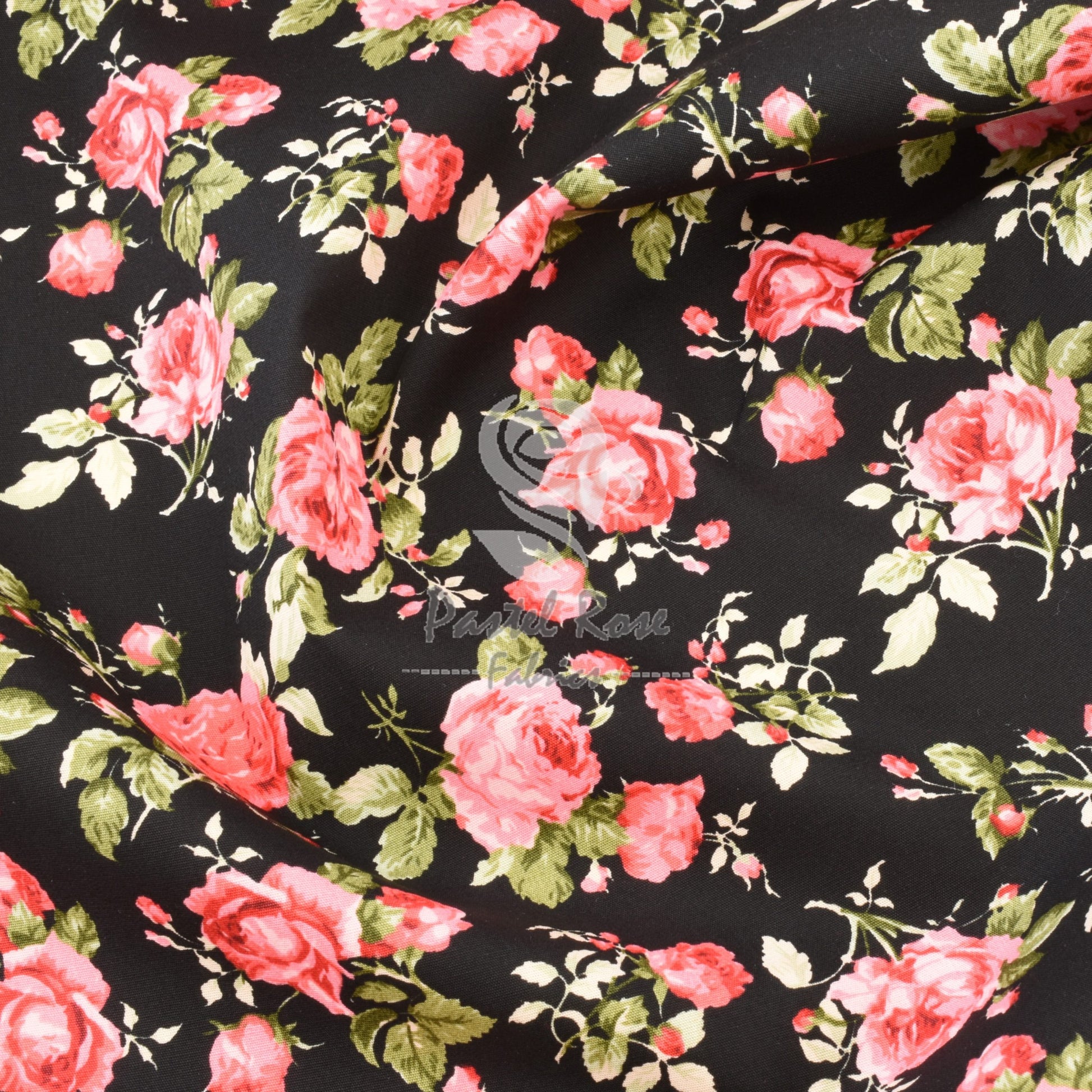 Floral cotton fabric