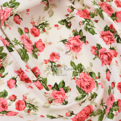 Floral cotton fabric