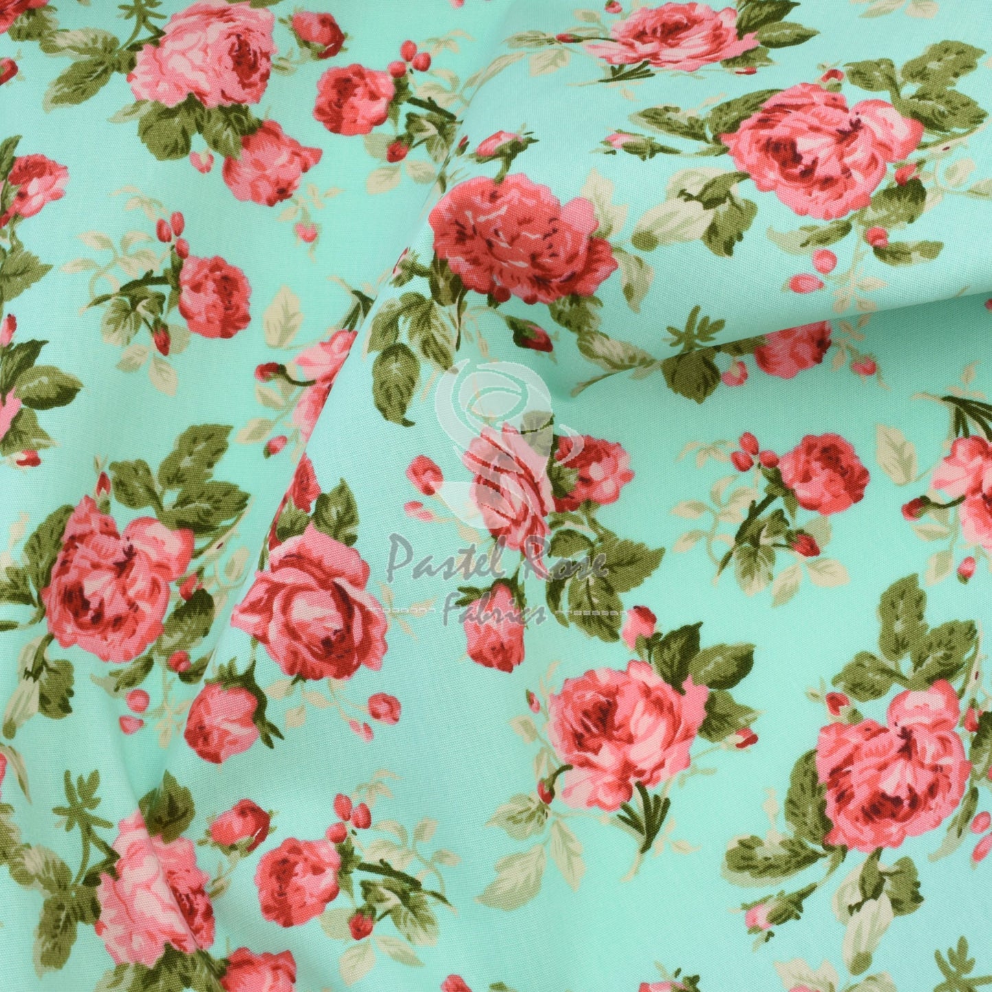 Floral cotton fabric