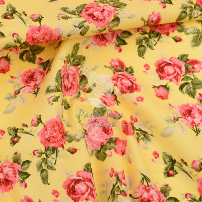 Floral cotton fabric