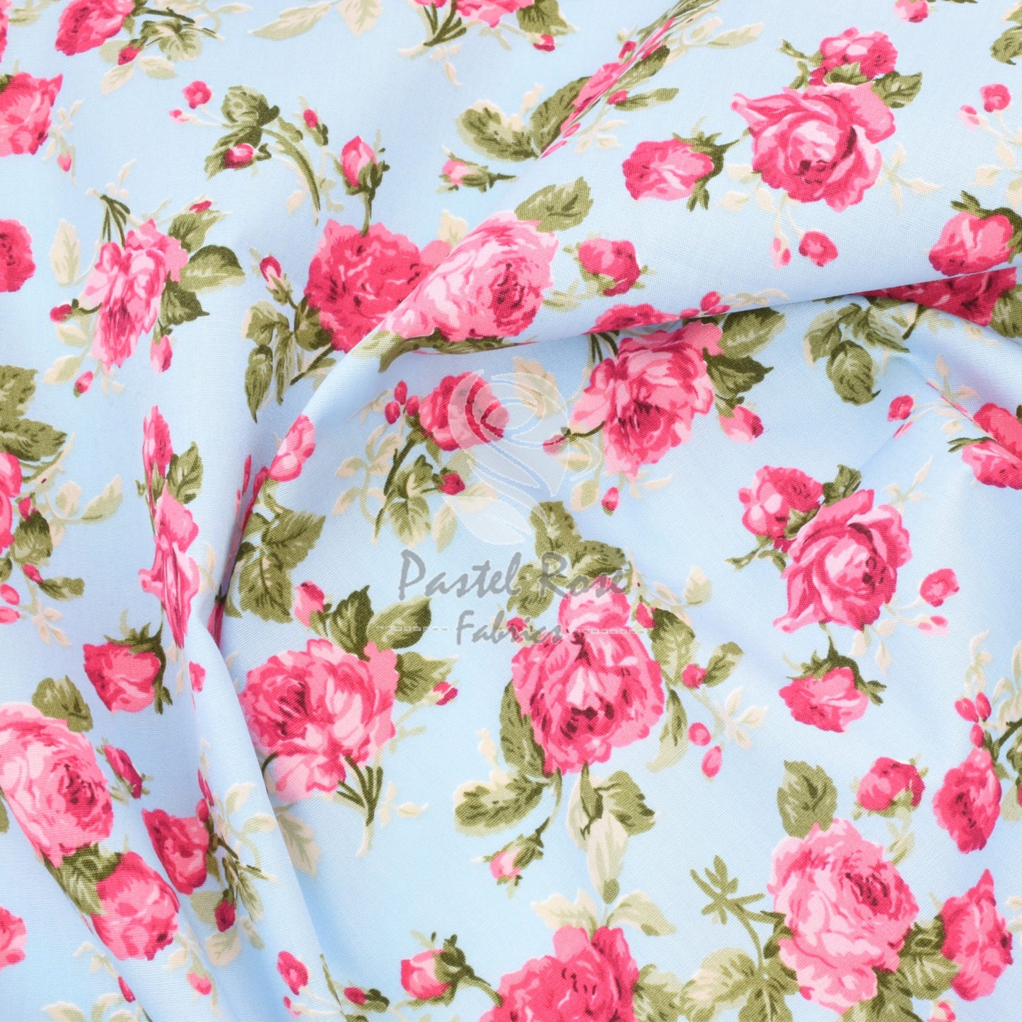 Floral cotton fabric