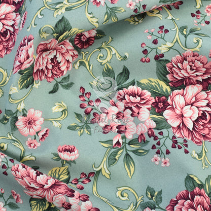 Floral cotton fabric