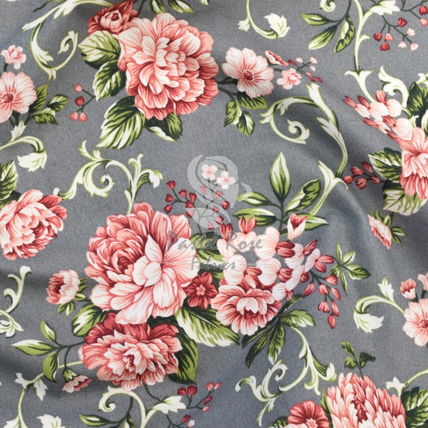 Floral cotton fabric