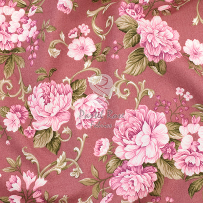 Floral cotton fabric