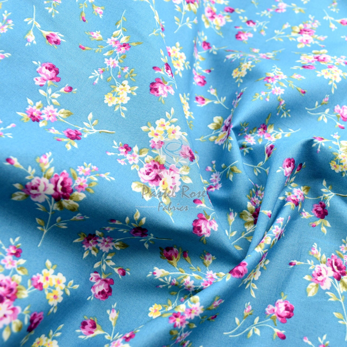 Floral cotton fabric