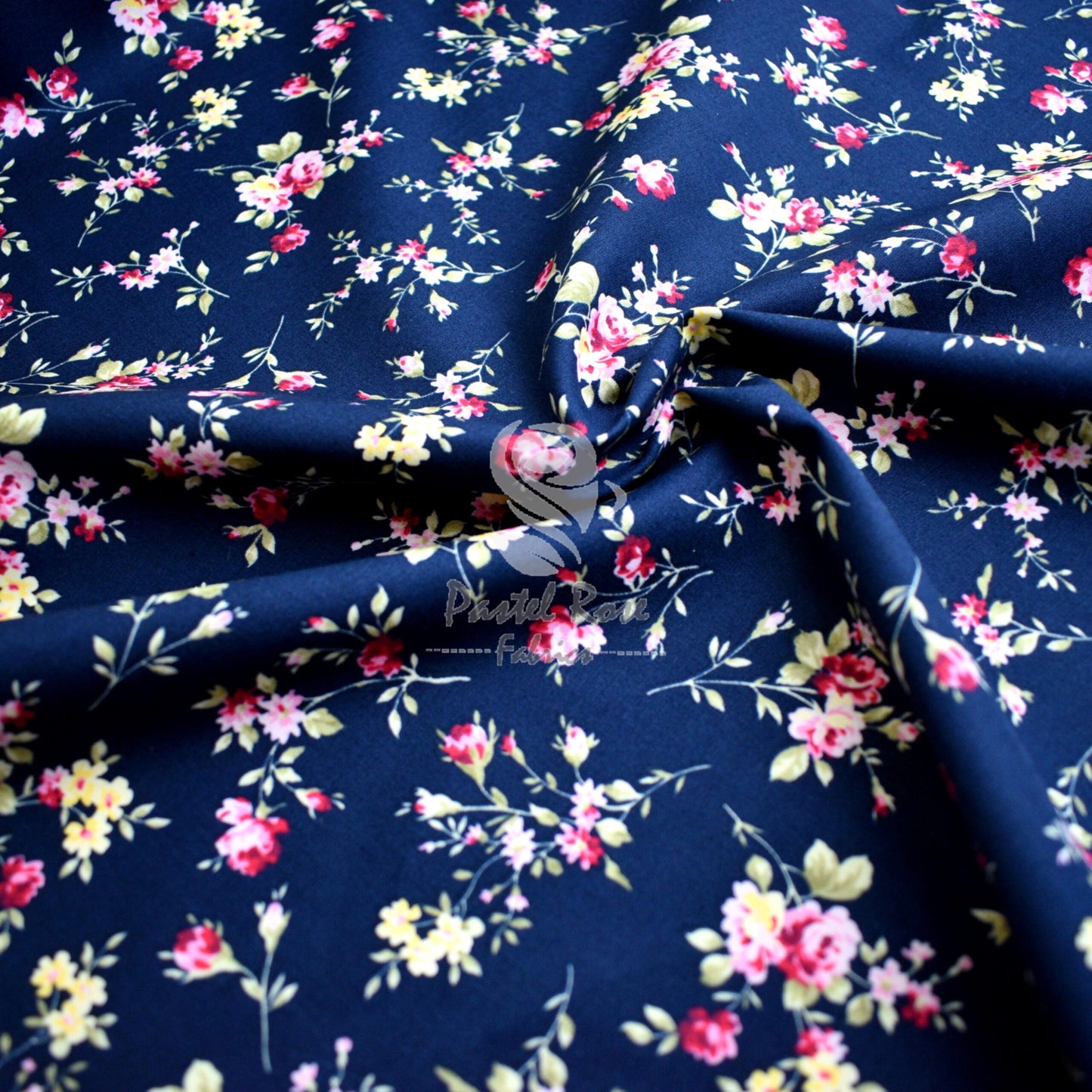 Floral cotton fabric