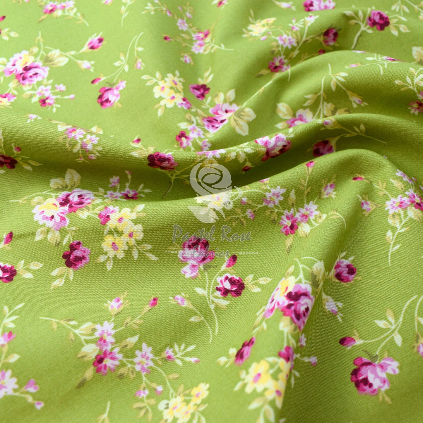 Floral cotton fabric