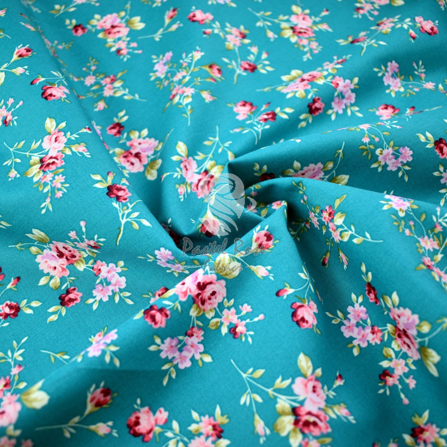 Floral cotton fabric