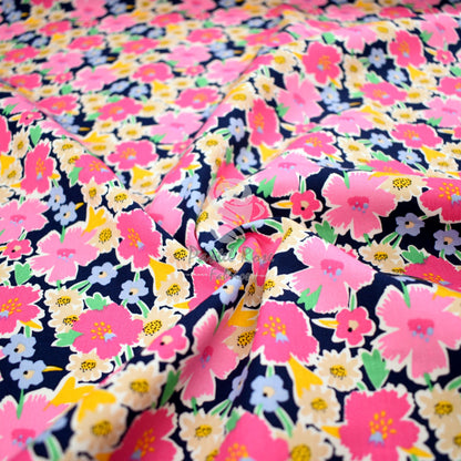 Floral cotton fabric