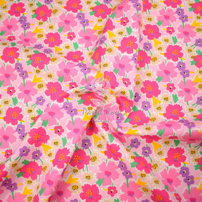 Floral cotton fabric