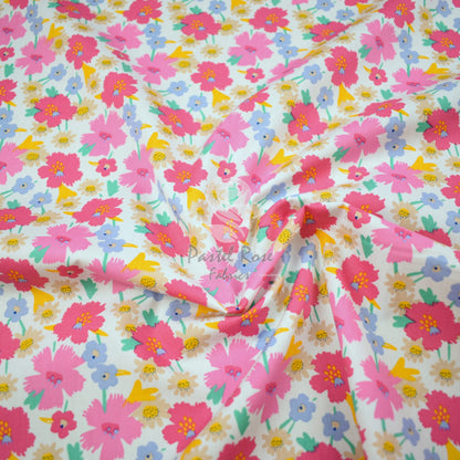 Floral cotton fabric