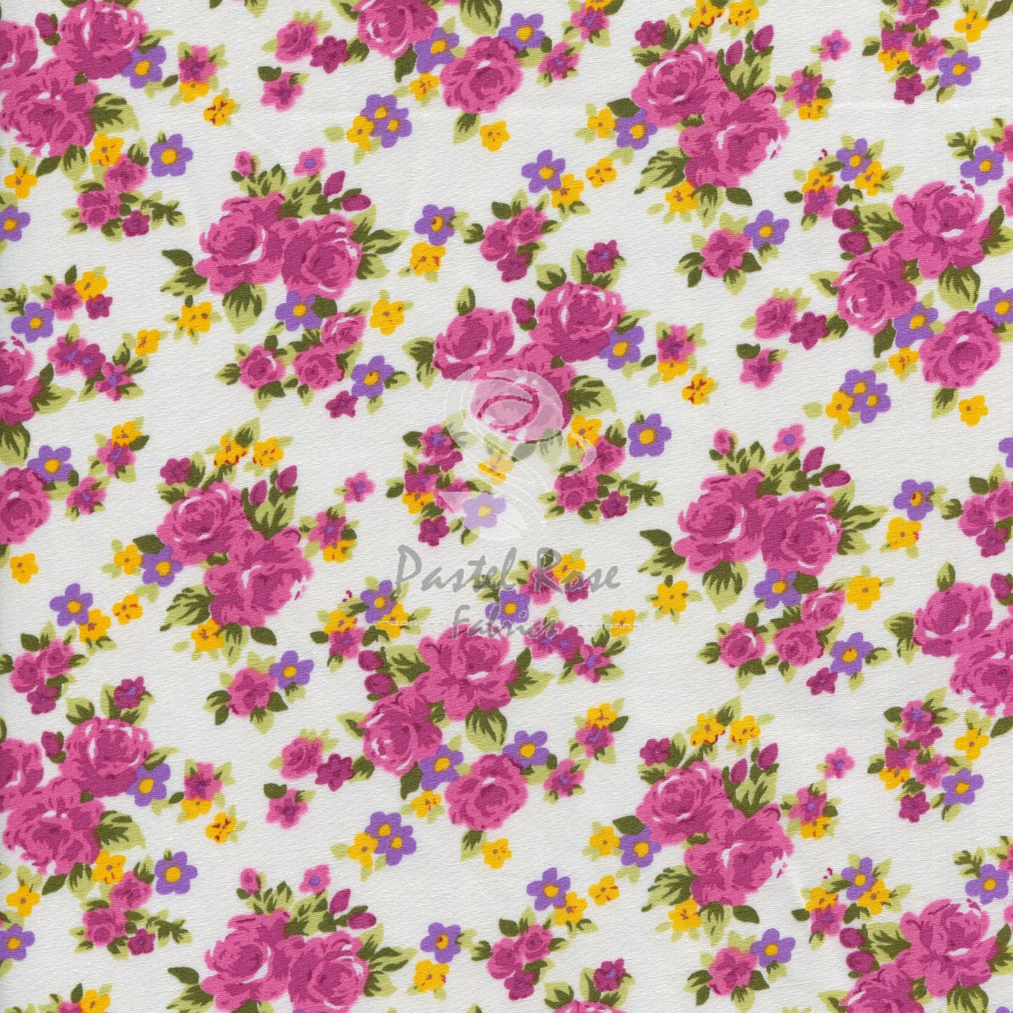 Floral cotton fabric