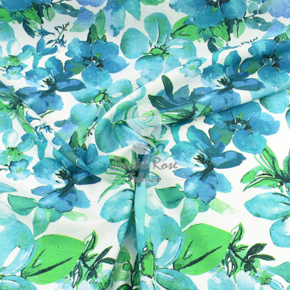 Floral cotton fabric