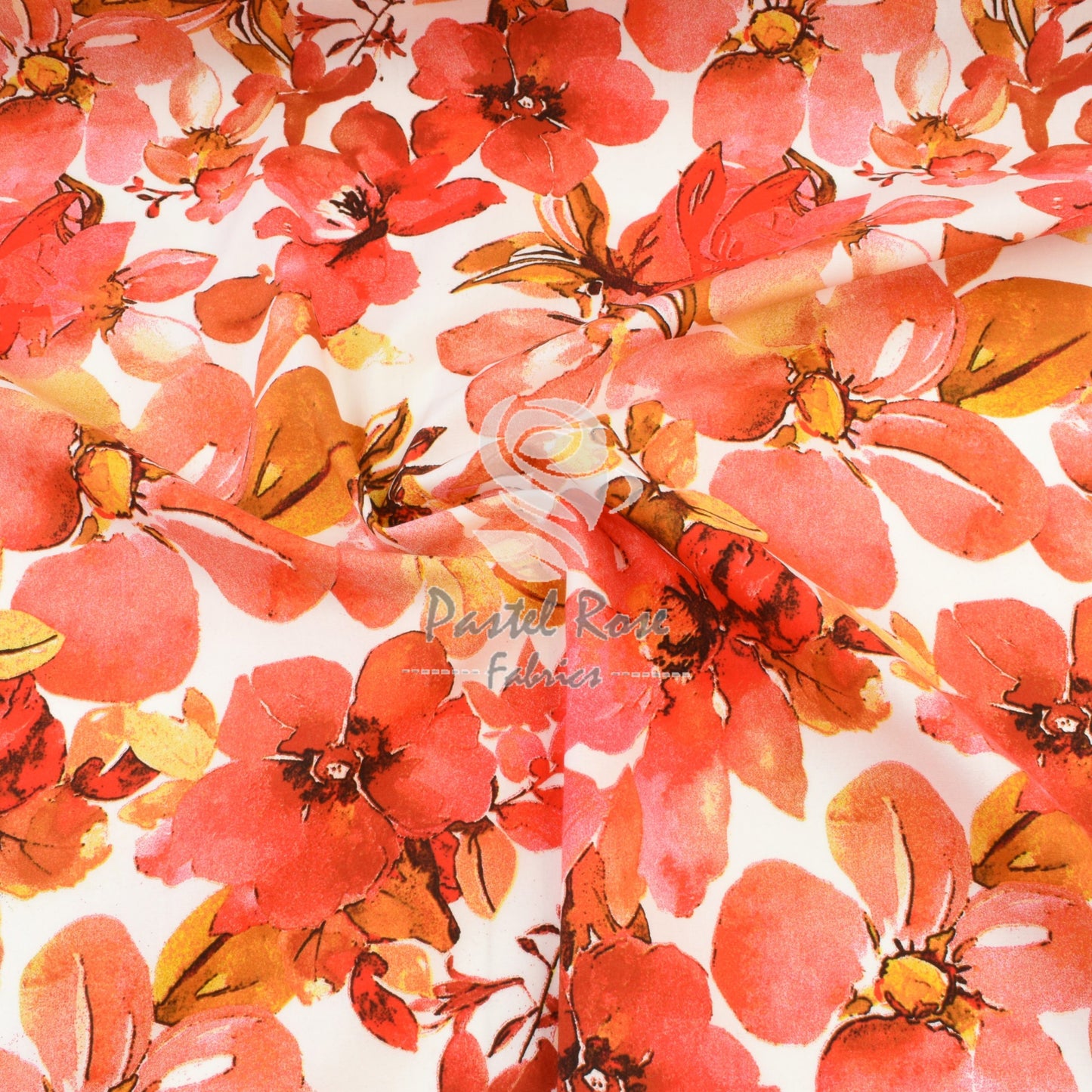 Floral cotton fabric