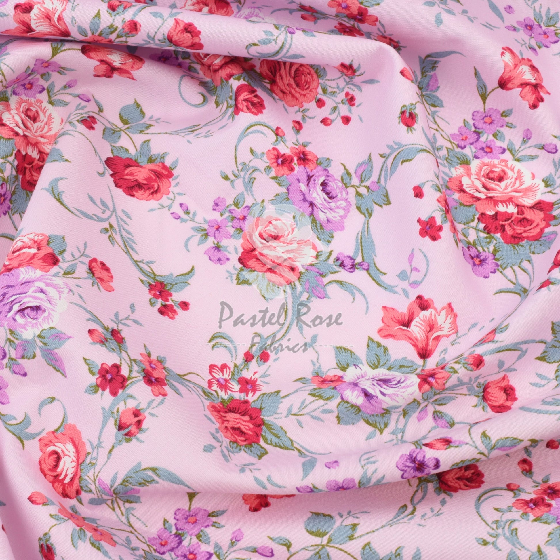 Floral cotton fabric