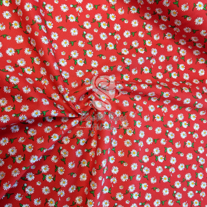 Floral cotton fabric