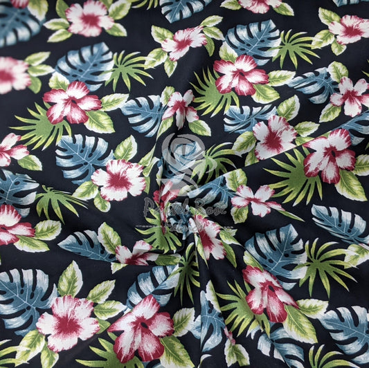 Floral cotton fabric