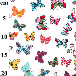 butterflies cotton fabric