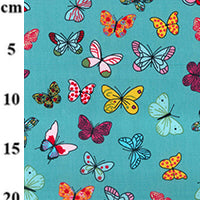 butterflies cotton fabric