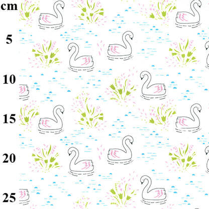 swan cotton fabric