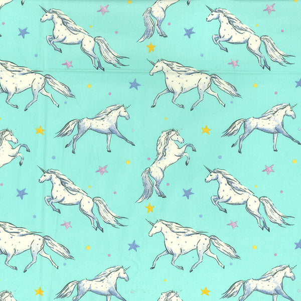 unicorn cotton fabric