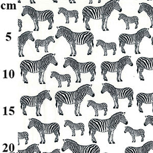 Zebra cotton fabric