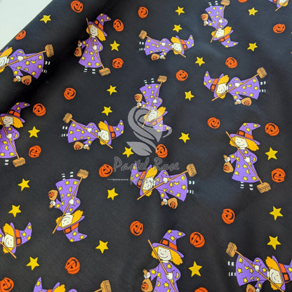 Witches 100% cotton fabric by half metre | 112cm wide