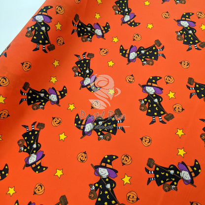 Witches 100% cotton fabric by half metre | 112cm wide