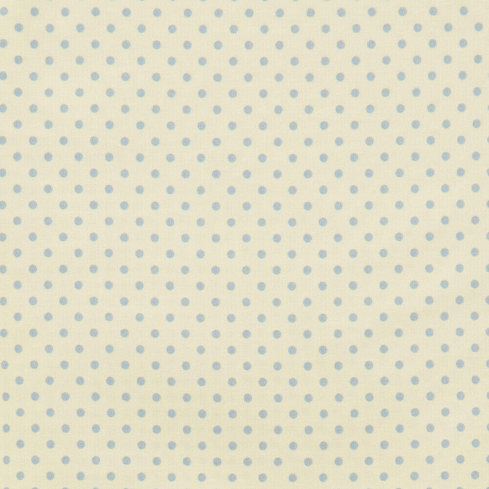 polka dots cotton fabric, blue