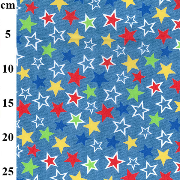 Stars cotton fabric