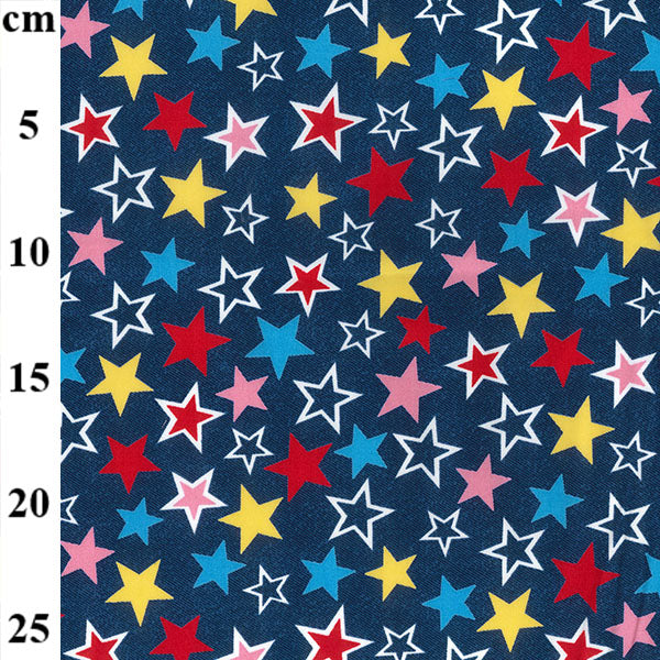 Stars cotton fabric