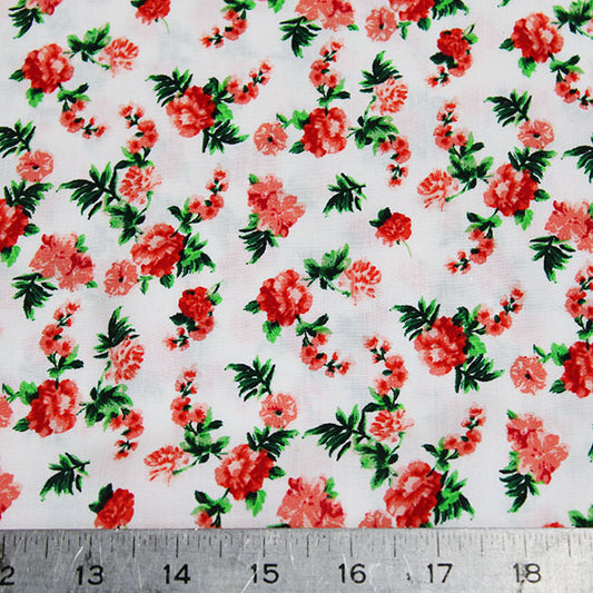 Viscose Floral Fabric