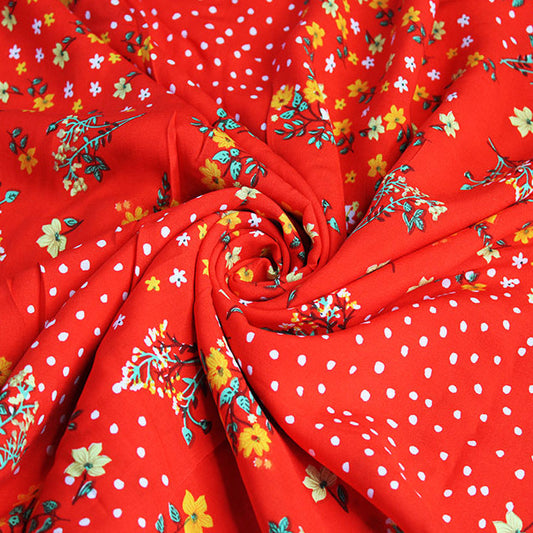 Viscose Floral Fabric