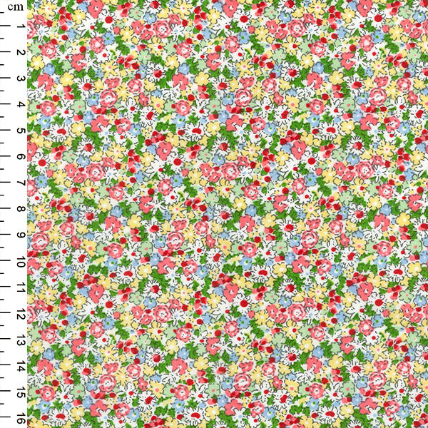 Floral cotton fabric