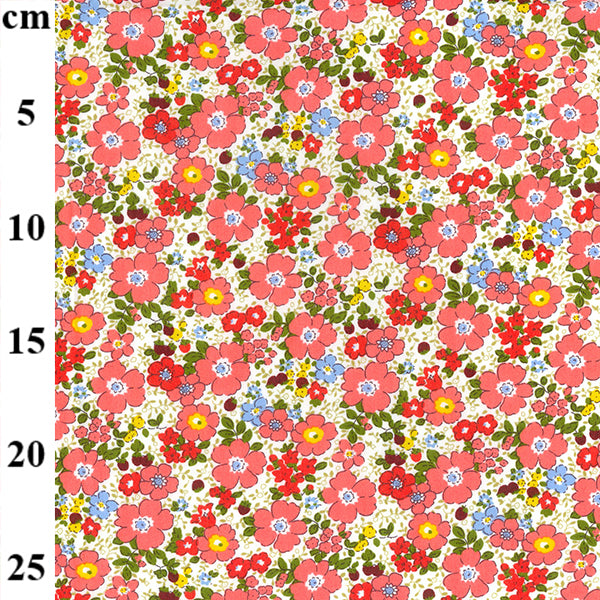 Floral cotton fabric